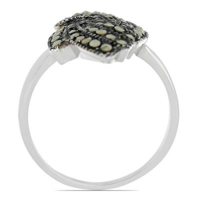 BUY 925 SILVER NATURAL AUSTRIAN MARCASITE GEMSTONE STYLISH RING 